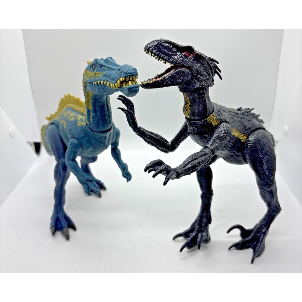 Mattel Jurassic World 2018 Dinosaur Figure Lot Indoraptor & Suchomimus Action